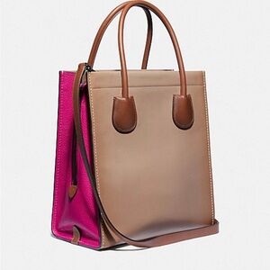 Coach Cashin Carry Tote 29 In Colorblock NWT